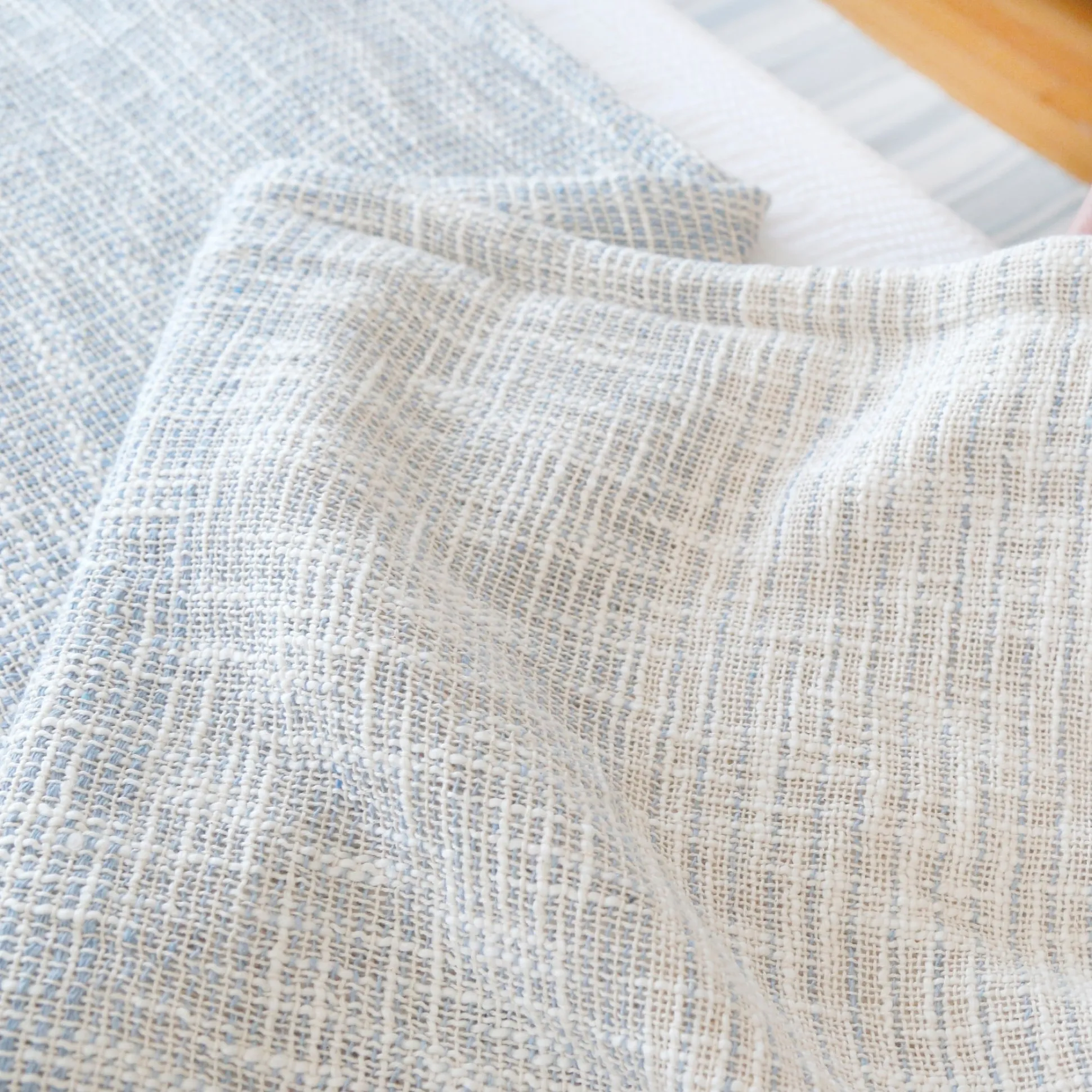 Isla Handwoven Oversized Throw, French Blue^Be Home Outlet