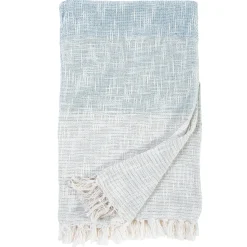 Isla Handwoven Oversized Throw, French Blue^Be Home Shop