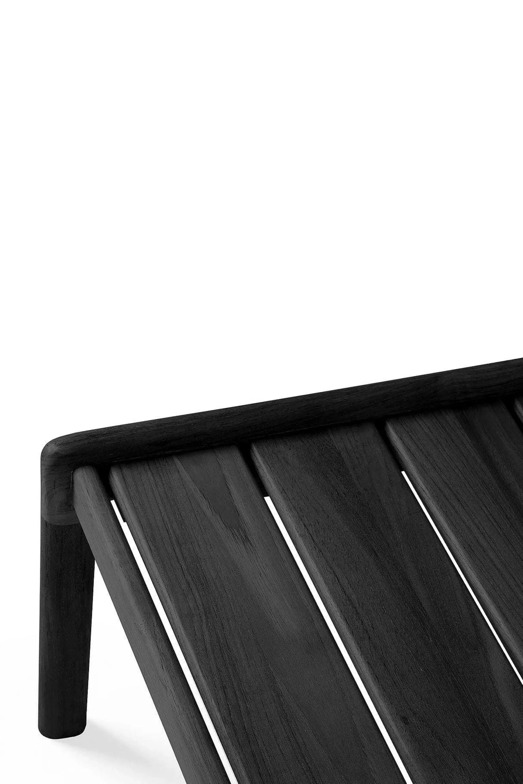 Jack Solid Black Teak Outdoor Side Table