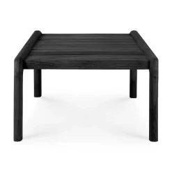 Jack Solid Black Teak Outdoor Side Table