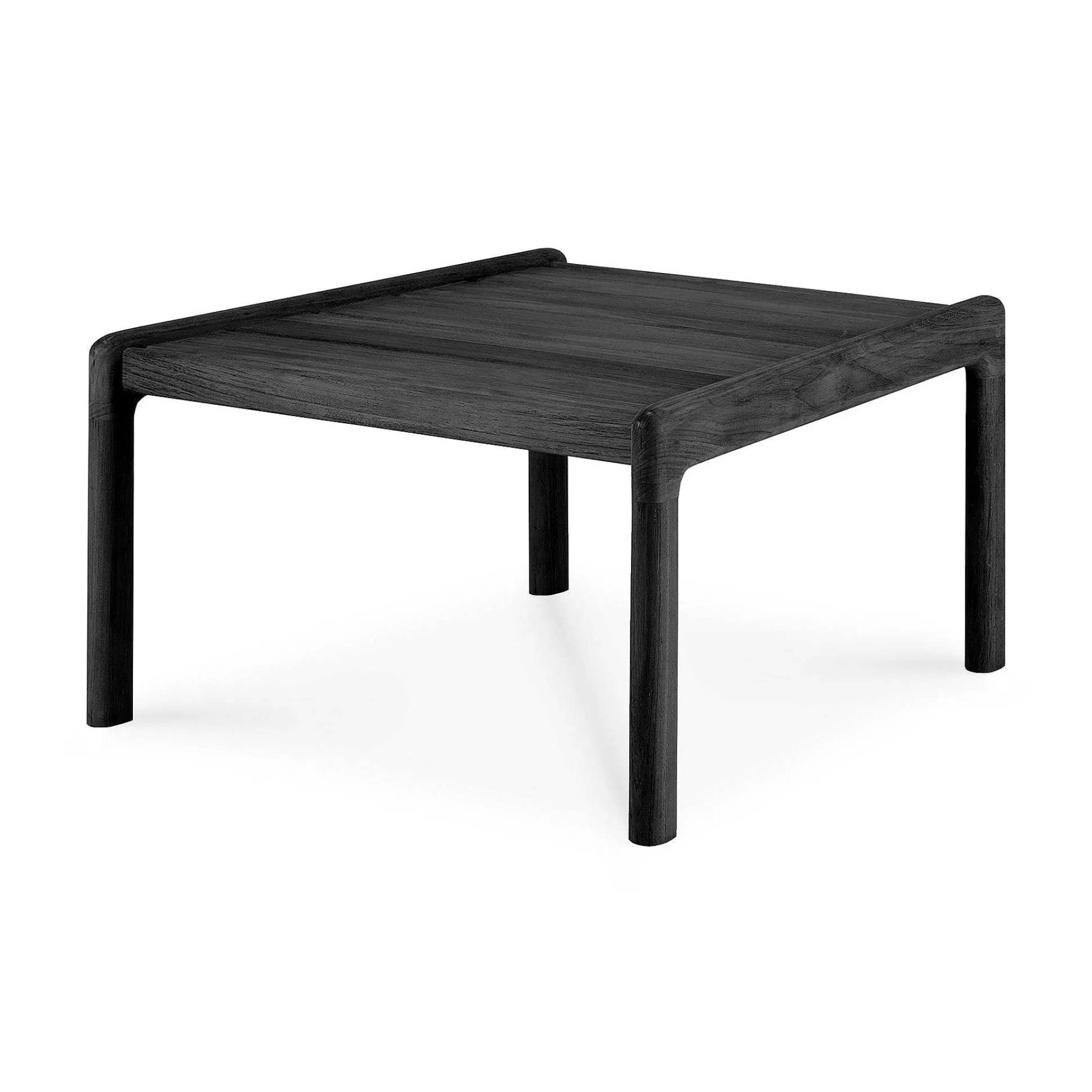 Jack Solid Black Teak Outdoor Side Table