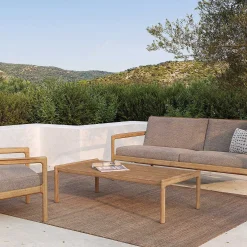 Jack Solid Teak Outdoor Coffee Table, 47.5"