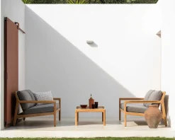 Jack Solid Teak Outdoor Coffee Table, 47.5