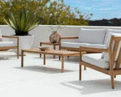 Jack Solid Teak Outdoor Coffee Table, 59.5
