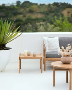 Jack Solid Teak Outdoor Side Table