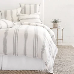 Jackson King Duvet Cover, Cream & Grey^Be Home Discount