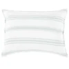Jackson King Sham, White & Ocean^Be Home Cheap