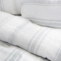 Jackson King Sham, White & Ocean^Be Home Cheap