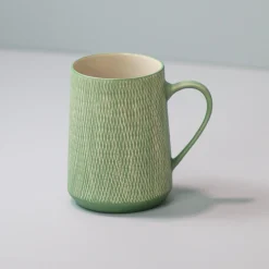 Jade Crosshatch Mugs, Set of 4^Be Home Cheap