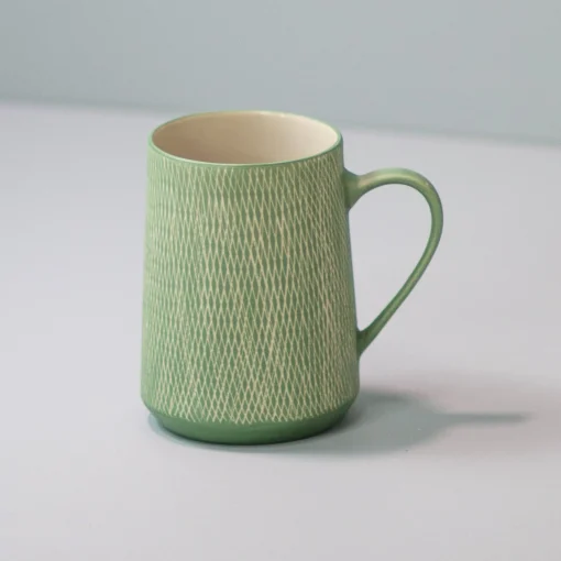 Jade Crosshatch Mugs, Set of 4^Be Home Cheap