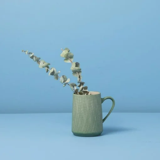 Jade Crosshatch Mugs, Set of 4^Be Home Cheap