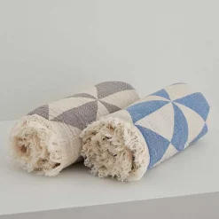 Jigsaw Turkish Towel, Gray