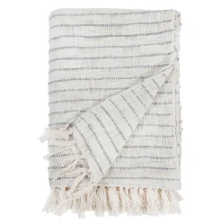 Jojo Handwoven Throw, Blue Grey^Be Home Discount