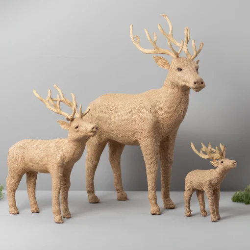 Jute Reindeer, Large^Be Home Store