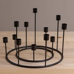 Kent Black Candlestick Wreath, Large^Be Home Hot