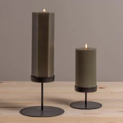 Kent Black Pillar Candle Holder, Tall^Be Home Flash Sale