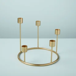 Kent Gold Candlestick Wreath, Small^Be Home Best Sale