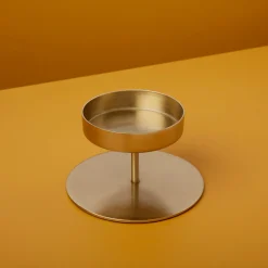 Kent Gold Pillar Candle Holder, Short^Be Home Hot