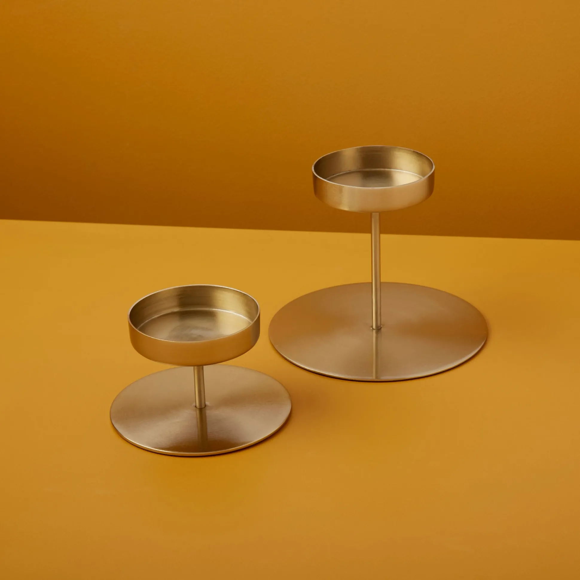 Kent Gold Pillar Candle Holder, Short^Be Home Hot