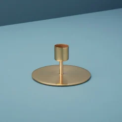 Kent Gold Taper Candle Holder, Short^Be Home Cheap