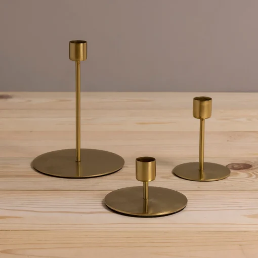Kent Gold Taper Candle Holder^Be Home Discount