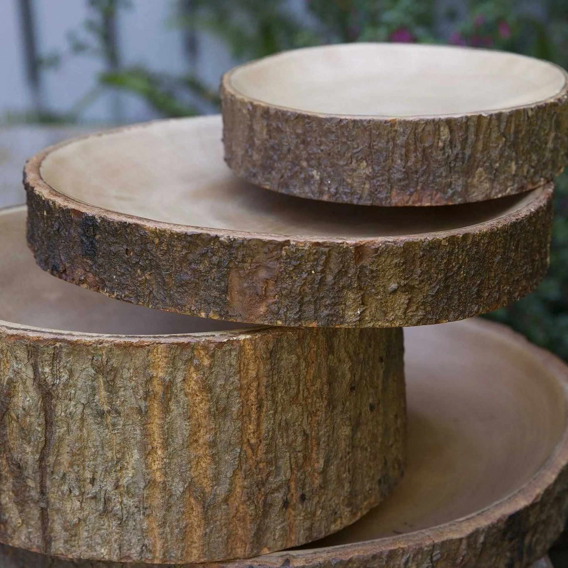 Kiln Mango Wood Bowl with Bark, Large