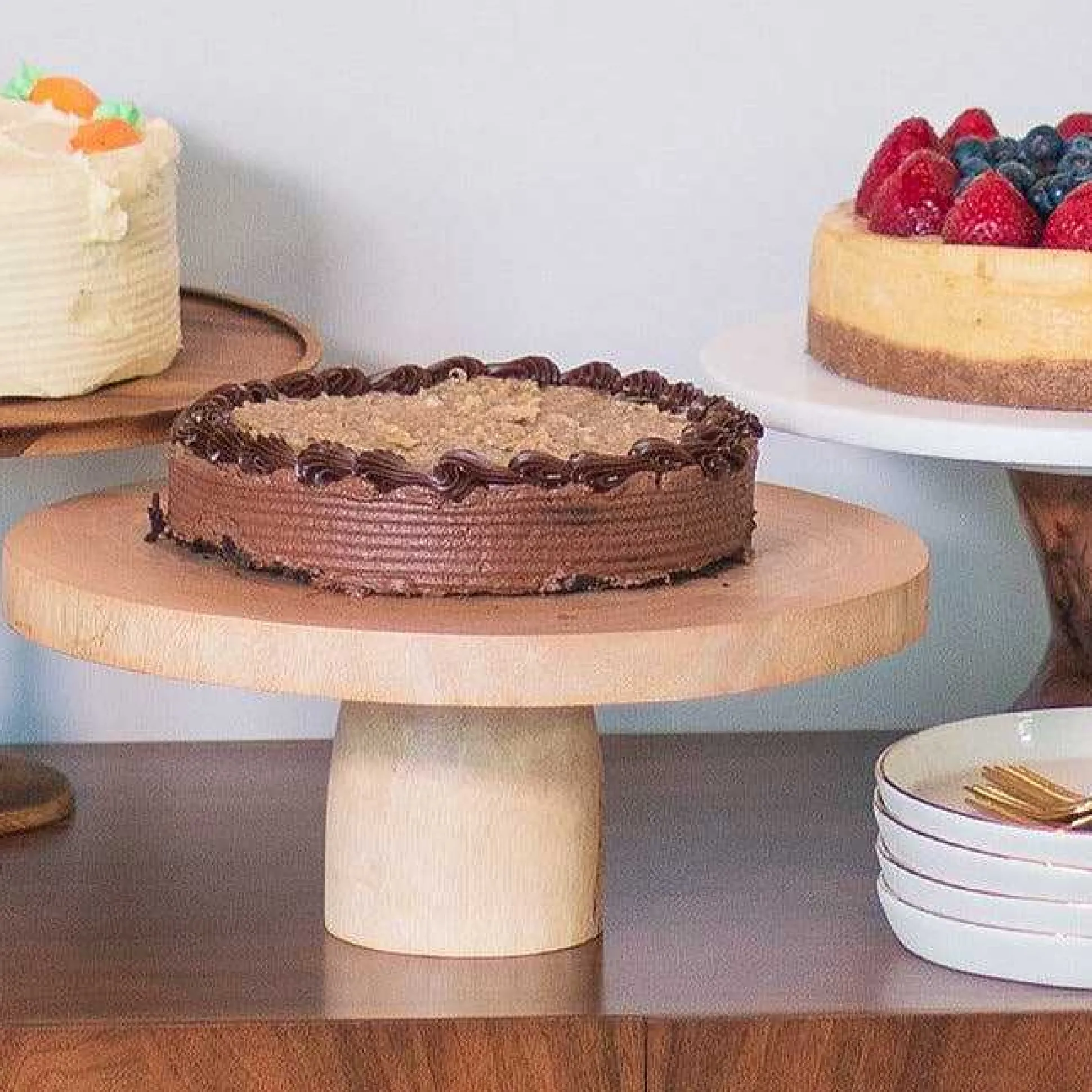 Kiln Mango Wood Cake Stand