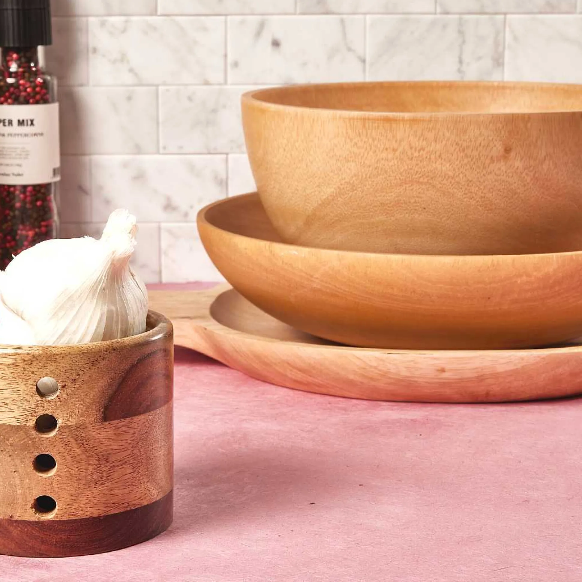 Kiln Mango Wood Salad Bowl