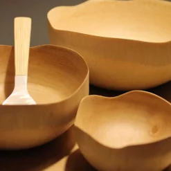 Kiln Mango Wood Wave Edge Bowl, Large