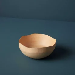 Kiln Mango Wood Wave Edge Bowl, Small