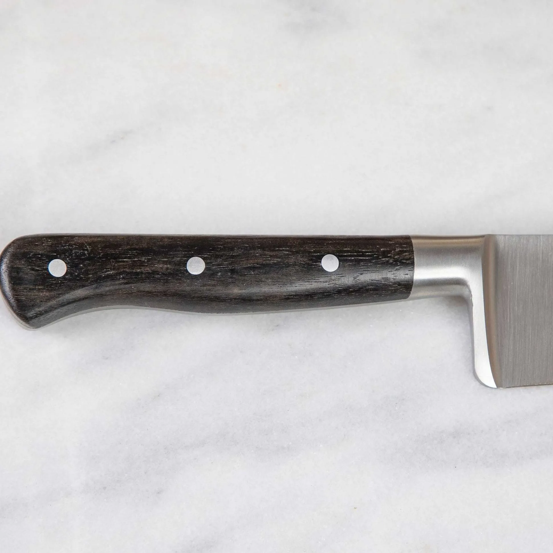 Laguiole en Aubrac Kitchen Knives with Oak Block, Set of 6, Ebony