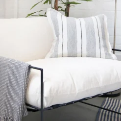 Laguna Square Pillow, Grey & Charcoal^Be Home Shop