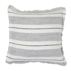 Laguna Square Pillow, Grey & Charcoal^Be Home Shop