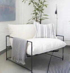 Laguna Square Pillow, Ocean & Natural^Be Home Store