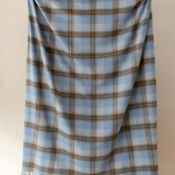 Lambswool Blanket in Coastal Heritage Check^Be Home Cheap