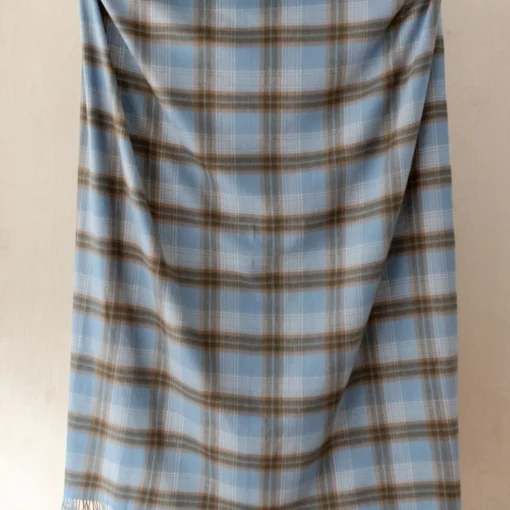 Lambswool Blanket in Coastal Heritage Check^Be Home Best