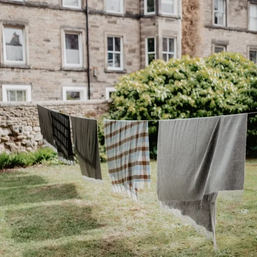 Lambswool Blanket in Coastal Heritage Check^Be Home Best