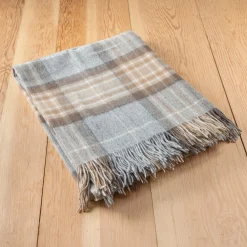 Lambswool Blanket in Mackellar Tartan^Be Home Discount