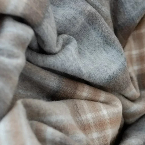 Lambswool Blanket in Mackellar Tartan^Be Home Discount
