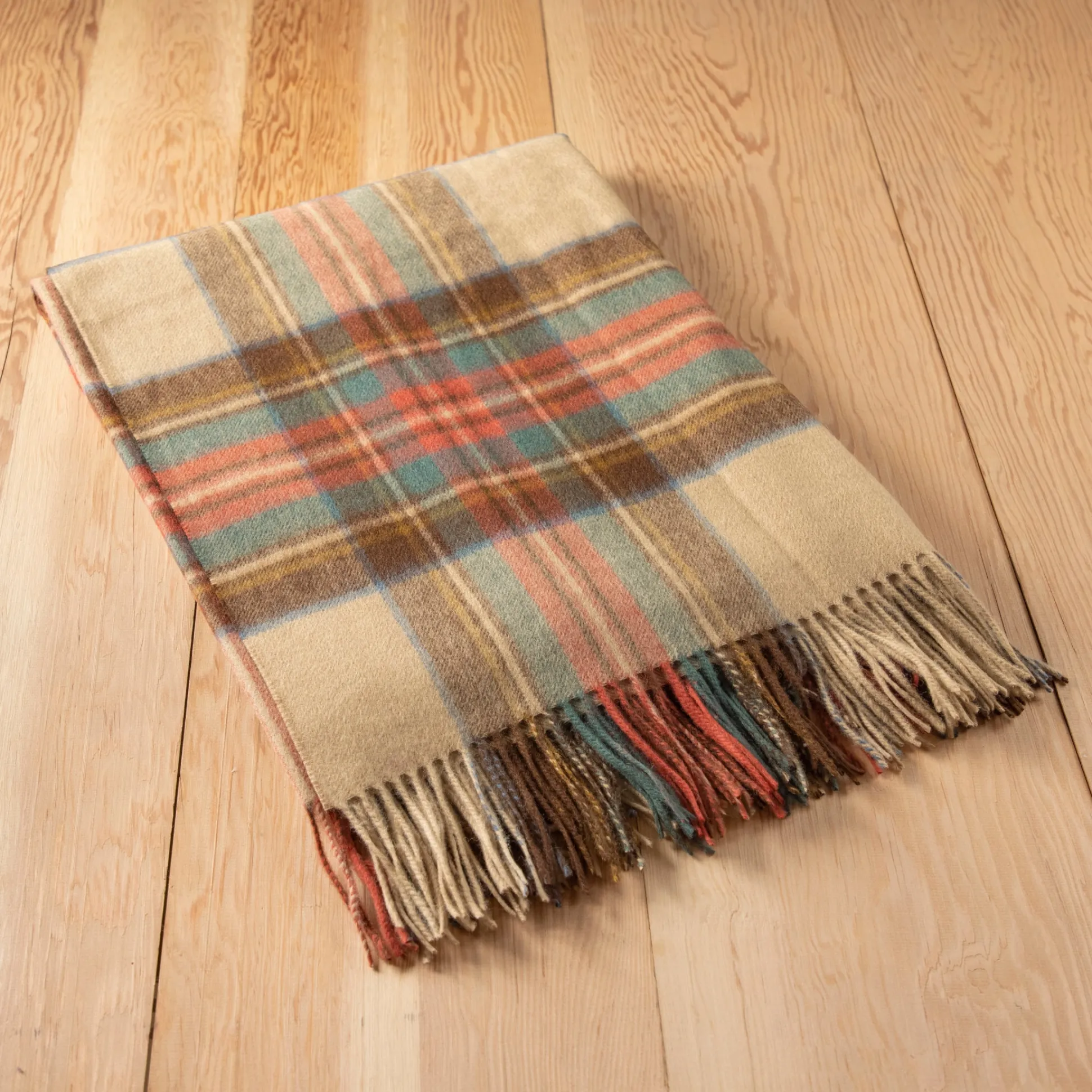 Lambswool Blanket in Stewart Dress Antique Tartan^Be Home Fashion