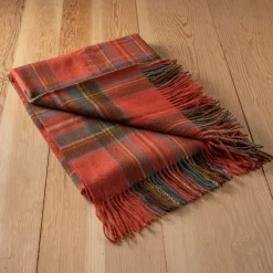 Lambswool Blanket in Stewart Royal Antique Tartan^Be Home Online