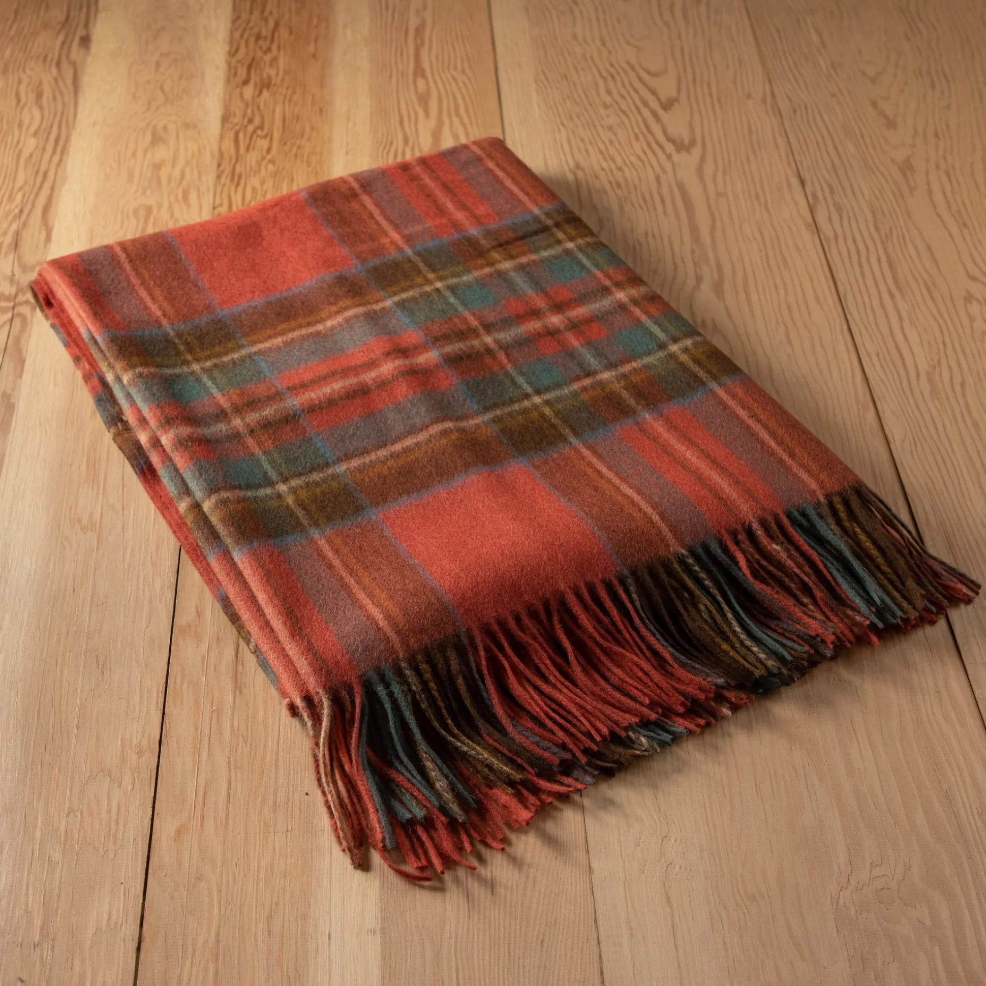 Lambswool Blanket in Stewart Royal Antique Tartan^Be Home Online