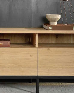 Ligna Solid Oak Media Console, 83