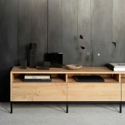 Ligna Solid Oak Media Console, 83