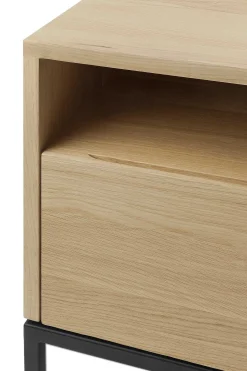 Ligna Solid Oak Media Console, 55.5"
