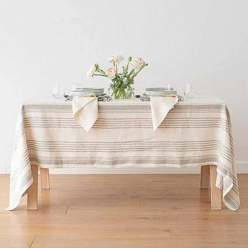 Linum Tablecloth, Cream