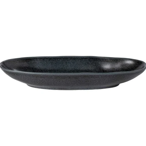 Livia 16" Oval Platter, Black