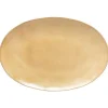 Livia 18" Oval Platter, Champagne