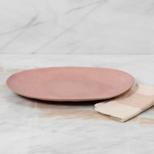 Livia 18" Oval Platter, Rose
