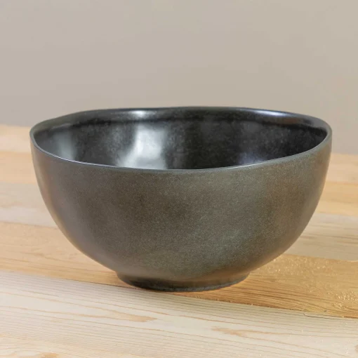 Livia 10.5" Serving Bowl, Black